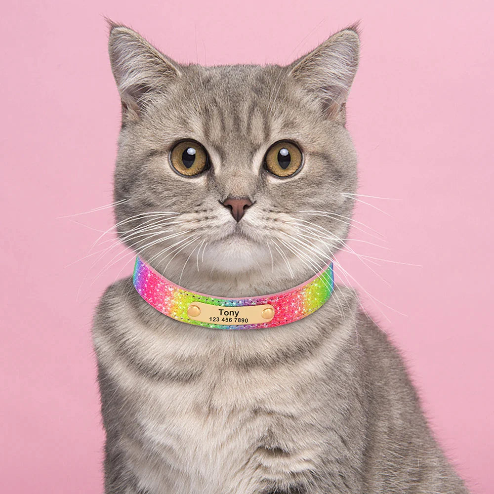 Collier Chat Personnalisé - Shinny