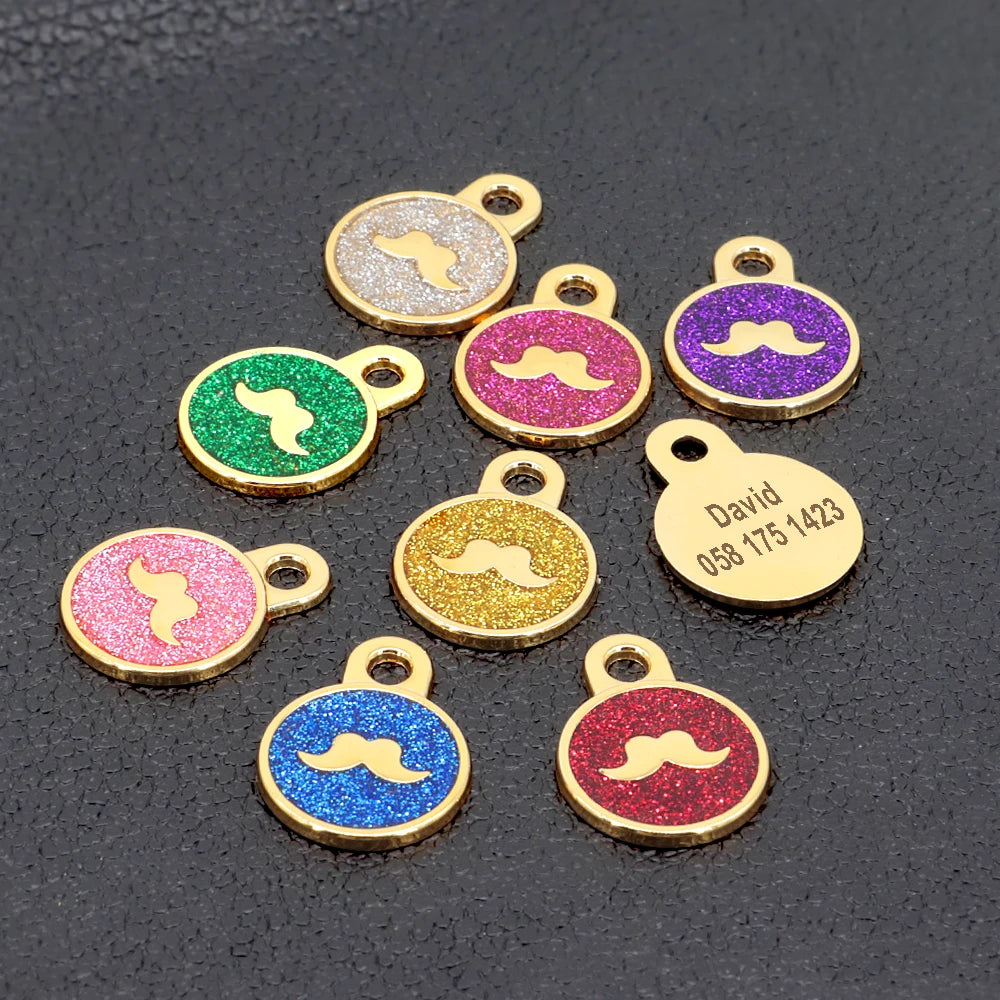 Médaille Chien Personnalisée- Moustache