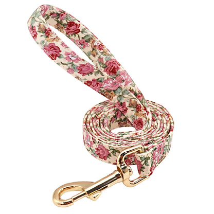 Pack Collier Personnalisé et Laisse Chien - Flowers-Pile Poils