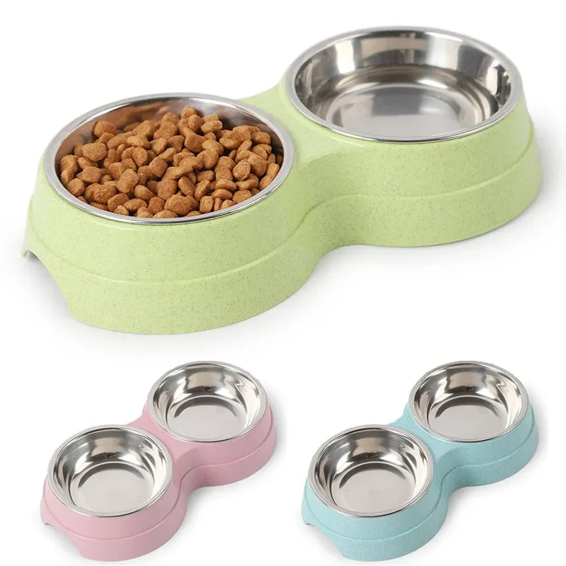 Double Gamelle Inox Chien et Chat