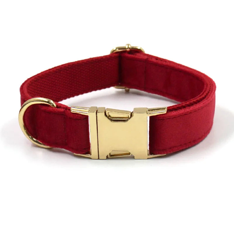 Collier Chien Personnalisé - Rouge-Pile Poils